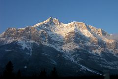 23A The Ridge From Mount Rundle 1 Descends To Banff From Trans Canada Highway Between Canmore and Banff In Winter Early Morning